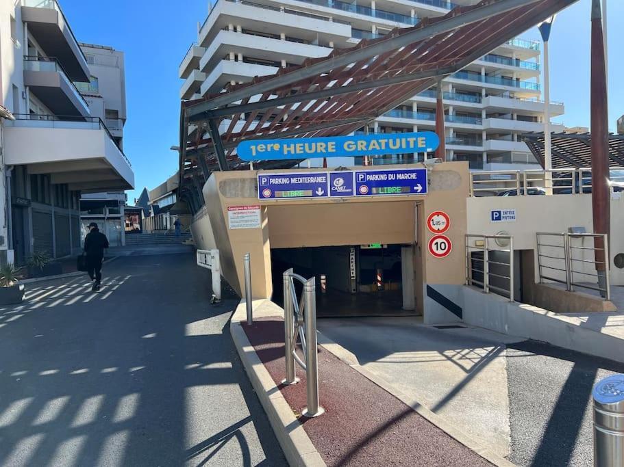 Le Carrousel - Apt Vue Mer - Plage A 10 M - Clim - Wifi Canet-en-Roussillon Zewnętrze zdjęcie