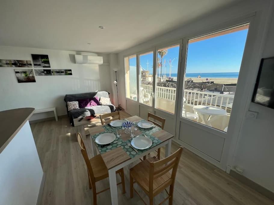 Le Carrousel - Apt Vue Mer - Plage A 10 M - Clim - Wifi Canet-en-Roussillon Zewnętrze zdjęcie