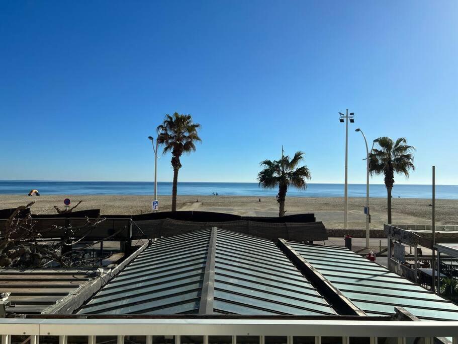Le Carrousel - Apt Vue Mer - Plage A 10 M - Clim - Wifi Canet-en-Roussillon Zewnętrze zdjęcie